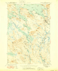 Wabassus Lake Maine Historical topographic map, 1:62500 scale, 15 X 15 Minute, Year 1943