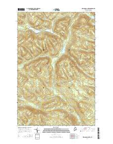 Wallagrass Lakes Maine Current topographic map, 1:24000 scale, 7.5 X 7.5 Minute, Year 2014