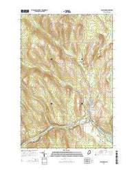 Washburn Maine Current topographic map, 1:24000 scale, 7.5 X 7.5 Minute, Year 2014
