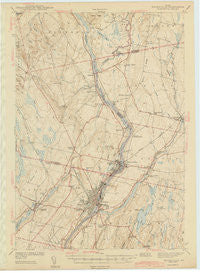 Waterville Maine Historical topographic map, 1:62500 scale, 15 X 15 Minute, Year 1943