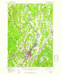 Waterville Maine Historical topographic map, 1:62500 scale, 15 X 15 Minute, Year 1957