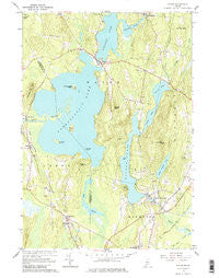 Wayne Maine Historical topographic map, 1:24000 scale, 7.5 X 7.5 Minute, Year 1966