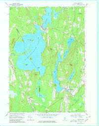 Wayne Maine Historical topographic map, 1:24000 scale, 7.5 X 7.5 Minute, Year 1966