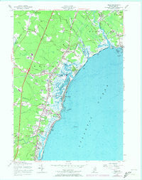 Wells Maine Historical topographic map, 1:24000 scale, 7.5 X 7.5 Minute, Year 1956