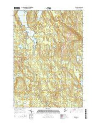 Wesley Maine Current topographic map, 1:24000 scale, 7.5 X 7.5 Minute, Year 2014