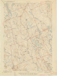 Wesley Maine Historical topographic map, 1:62500 scale, 15 X 15 Minute, Year 1943