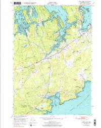 West Lubec Maine Historical topographic map, 1:24000 scale, 7.5 X 7.5 Minute, Year 1949