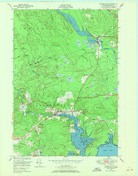 Whitneyville Maine Historical topographic map, 1:24000 scale, 7.5 X 7.5 Minute, Year 1948