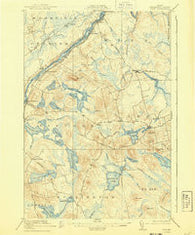 Winn Maine Historical topographic map, 1:62500 scale, 15 X 15 Minute, Year 1920