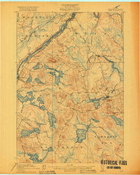 Winn Maine Historical topographic map, 1:62500 scale, 15 X 15 Minute, Year 1920