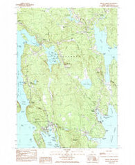 Winter Harbor Maine Historical topographic map, 1:24000 scale, 7.5 X 7.5 Minute, Year 1984