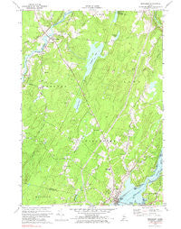 Wiscasset Maine Historical topographic map, 1:24000 scale, 7.5 X 7.5 Minute, Year 1970