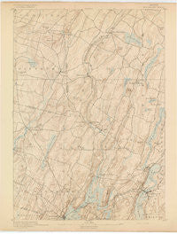 Wiscasset Maine Historical topographic map, 1:62500 scale, 15 X 15 Minute, Year 1893