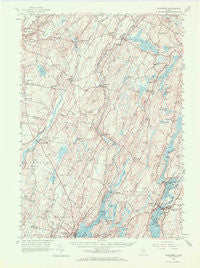 Wiscasset Maine Historical topographic map, 1:62500 scale, 15 X 15 Minute, Year 1957