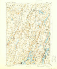 Wiscasset Maine Historical topographic map, 1:62500 scale, 15 X 15 Minute, Year 1893