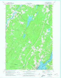 Wiscasset Maine Historical topographic map, 1:24000 scale, 7.5 X 7.5 Minute, Year 1970