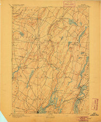 Wiscasset Maine Historical topographic map, 1:62500 scale, 15 X 15 Minute, Year 1893