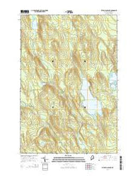 Wytopitlock Lake Maine Current topographic map, 1:24000 scale, 7.5 X 7.5 Minute, Year 2014