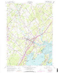 Yarmouth Maine Historical topographic map, 1:24000 scale, 7.5 X 7.5 Minute, Year 1957