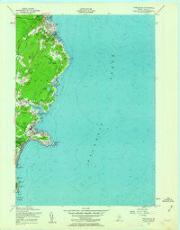 York Beach Maine Historical topographic map, 1:24000 scale, 7.5 X 7.5 Minute, Year 1956