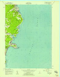 York Beach Maine Historical topographic map, 1:24000 scale, 7.5 X 7.5 Minute, Year 1956