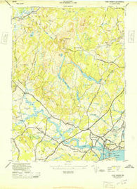 York Harbor Maine Historical topographic map, 1:24000 scale, 7.5 X 7.5 Minute, Year 1944