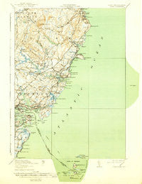York Maine Historical topographic map, 1:62500 scale, 15 X 15 Minute, Year 1920