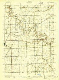 Adair Michigan Historical topographic map, 1:24000 scale, 7.5 X 7.5 Minute, Year 1939