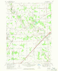 Adair Michigan Historical topographic map, 1:24000 scale, 7.5 X 7.5 Minute, Year 1968