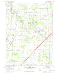 Adair Michigan Historical topographic map, 1:24000 scale, 7.5 X 7.5 Minute, Year 1968