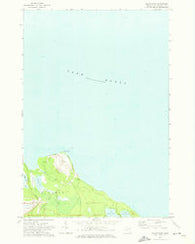 Adams Point Michigan Historical topographic map, 1:24000 scale, 7.5 X 7.5 Minute, Year 1971