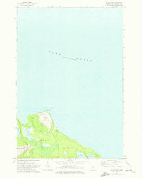 Adams Point Michigan Historical topographic map, 1:24000 scale, 7.5 X 7.5 Minute, Year 1971