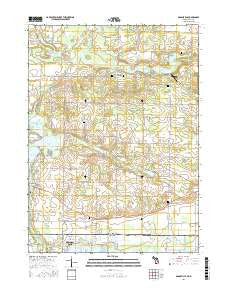 Adamsville Michigan Current topographic map, 1:24000 scale, 7.5 X 7.5 Minute, Year 2016