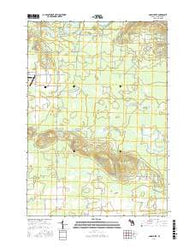 Addis Creek Michigan Current topographic map, 1:24000 scale, 7.5 X 7.5 Minute, Year 2017