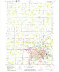 Adrian Michigan Historical topographic map, 1:24000 scale, 7.5 X 7.5 Minute, Year 1962
