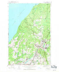 Ahmeek Michigan Historical topographic map, 1:24000 scale, 7.5 X 7.5 Minute, Year 1946