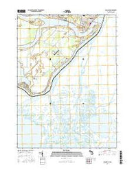 Algonac Michigan Current topographic map, 1:24000 scale, 7.5 X 7.5 Minute, Year 2017