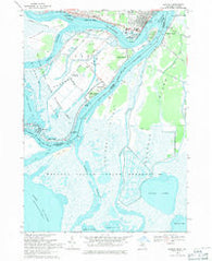 Algonac Michigan Historical topographic map, 1:24000 scale, 7.5 X 7.5 Minute, Year 1968