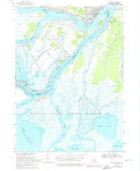 Algonac Michigan Historical topographic map, 1:24000 scale, 7.5 X 7.5 Minute, Year 1968
