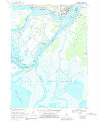 Algonac Michigan Historical topographic map, 1:24000 scale, 7.5 X 7.5 Minute, Year 1968