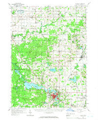 Allegan Michigan Historical topographic map, 1:62500 scale, 15 X 15 Minute, Year 1958