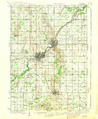 Alma Michigan Historical topographic map, 1:62500 scale, 15 X 15 Minute, Year 1938