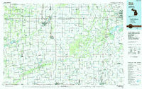 Alma Michigan Historical topographic map, 1:100000 scale, 30 X 60 Minute, Year 1985