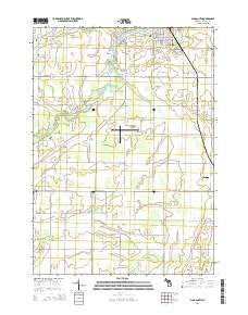 Alma South Michigan Historical topographic map, 1:24000 scale, 7.5 X 7.5 Minute, Year 2014