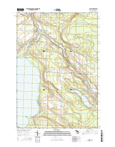 Aloha Michigan Historical topographic map, 1:24000 scale, 7.5 X 7.5 Minute, Year 2014