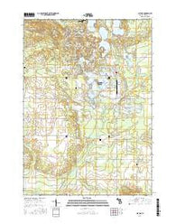Altona Michigan Current topographic map, 1:24000 scale, 7.5 X 7.5 Minute, Year 2017