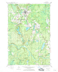 Amasa Michigan Historical topographic map, 1:24000 scale, 7.5 X 7.5 Minute, Year 1945