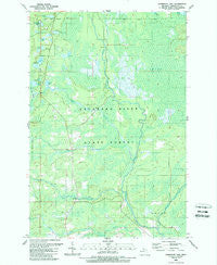Anderson Lake Michigan Historical topographic map, 1:24000 scale, 7.5 X 7.5 Minute, Year 1989