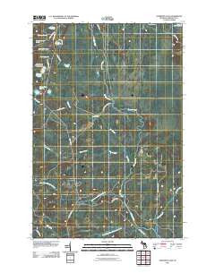 Anderson Lake Michigan Historical topographic map, 1:24000 scale, 7.5 X 7.5 Minute, Year 2011