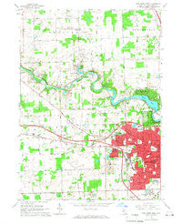 Ann Arbor West Michigan Historical topographic map, 1:24000 scale, 7.5 X 7.5 Minute, Year 1965
